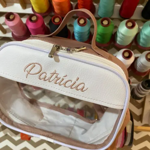Maleta P necessaire com transparência