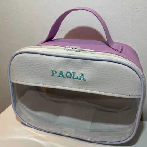 Maleta P necessaire com transparência