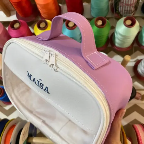Maleta P necessaire com transparência
