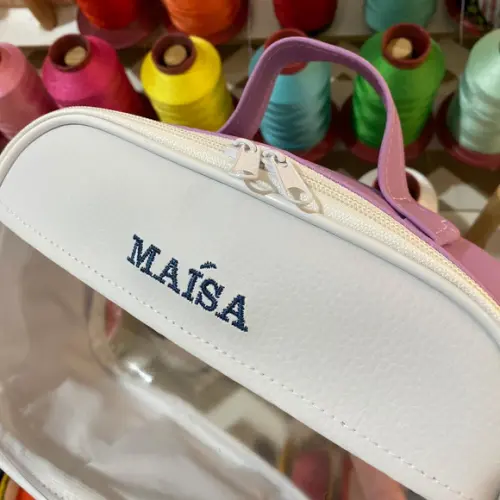 Maleta P necessaire com transparência
