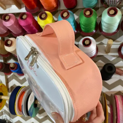 Maleta P necessaire com transparência