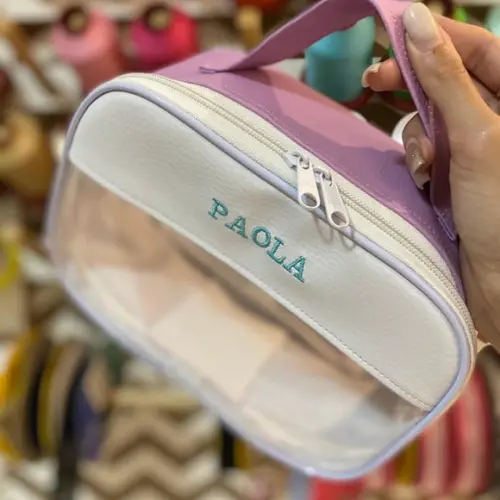 Maleta P necessaire com transparência