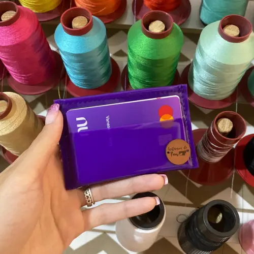 Mini carteira / porta cartão silicone