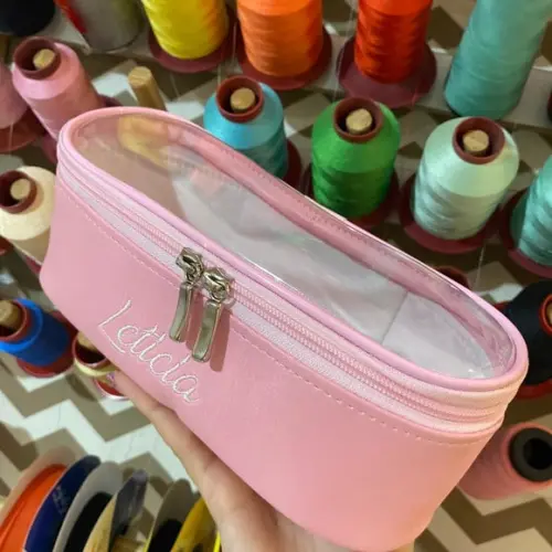 Necessaire / estojo / porta maquiagem com transparencia