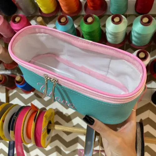 Necessaire / estojo / porta maquiagem com transparencia