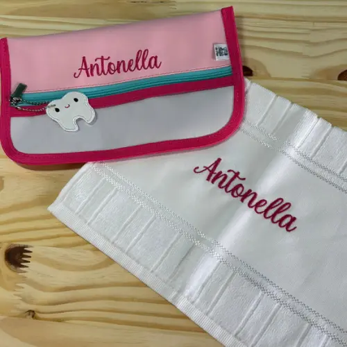 Necessaire Porta Escova de Dente + Toalhinha