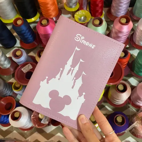 Porta Passaporte Castelo Disney