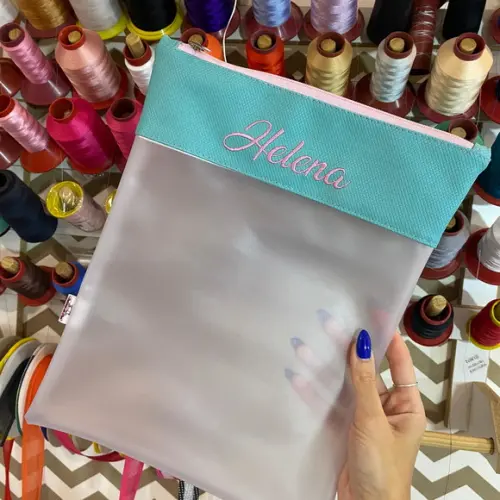 Saquinho Organizador Plástico Itens Higiene ou Roupas