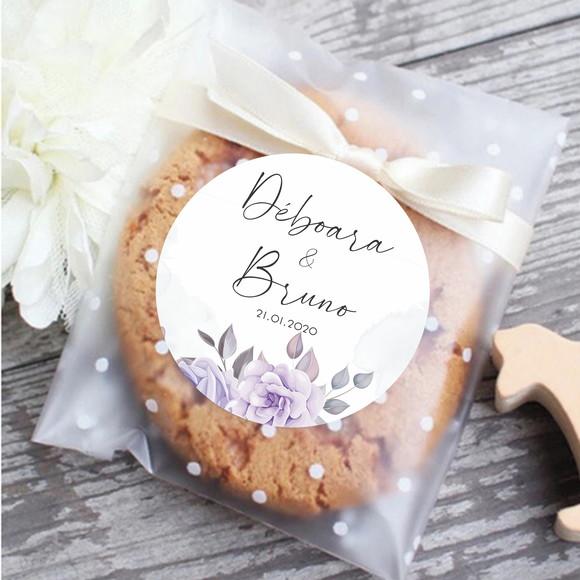 (Recomendado) Adesivo para Lembrancinha de Casamento Floral