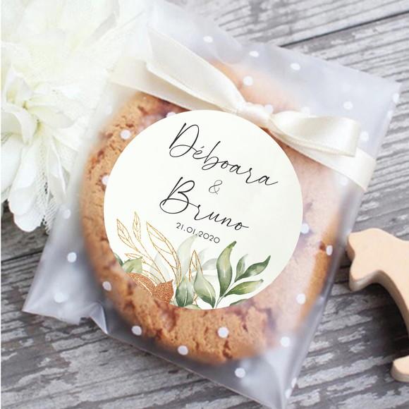 (Recomendado) Adesivo para Lembrancinha de Casamento Floral