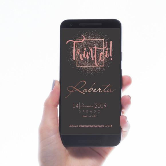 (RECOMENDADO) CONVITE DIGITAL ROSÉ GOLD