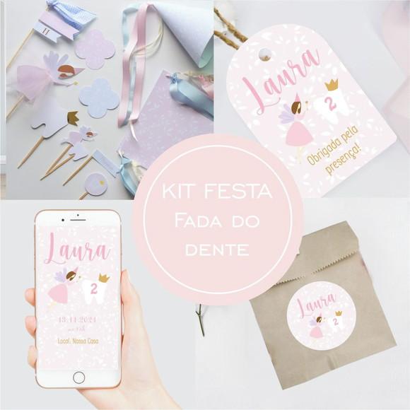 [recomendado] Kit Festa Infantil Fada do Dente - 64 Itens