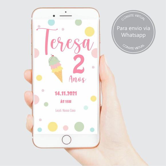 [recomendado] Kit Festa Infantil Sorvete - 64 Itens