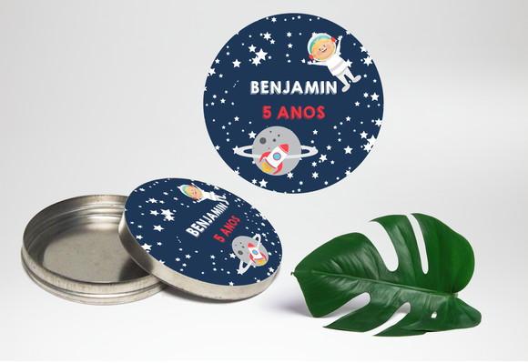 Adesivo para latinha mint to be Astronauta