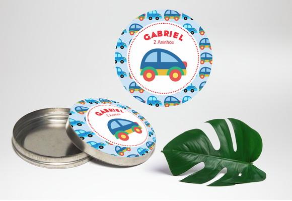 Adesivo para Latinha Mint To Be Carrinho