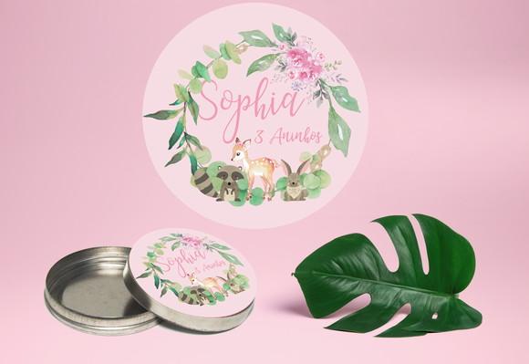 Adesivo Para Latinha Mint To Be Bosque Encantado Woodland