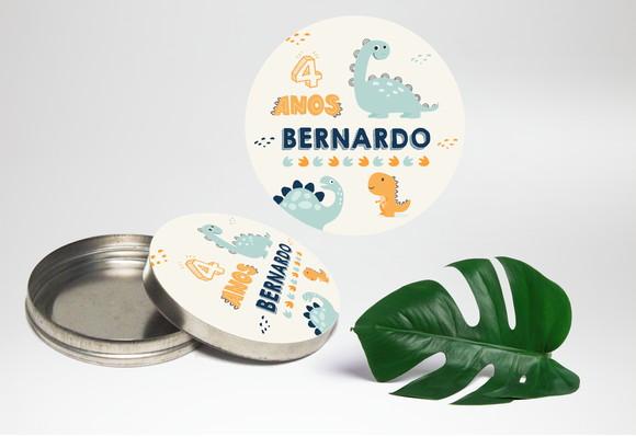 Adesivo para latinha mint to be Dinossauro