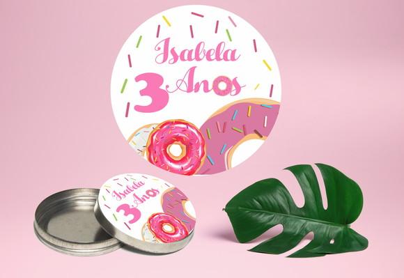 Adesivo para Latinha Mint To Be Donuts