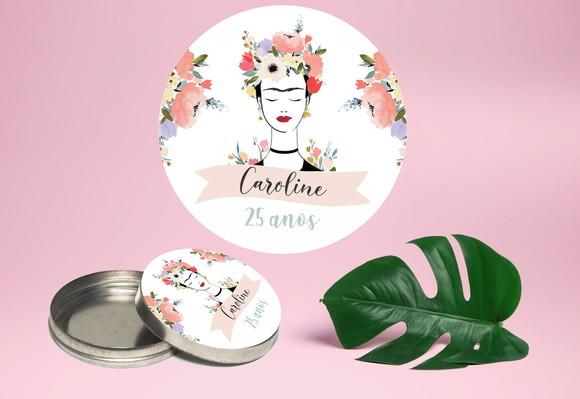 Adesivo para latinha mint to be Frida Kahlo