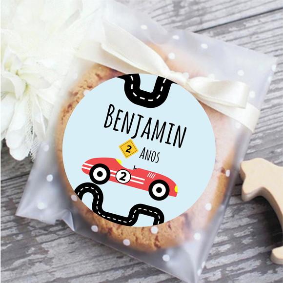 Adesivo para Lembrancinha Carrinho de Corrida Antigo