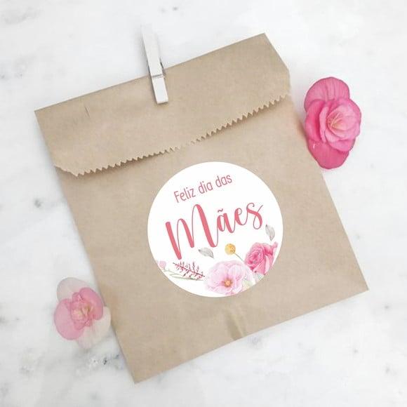 Adesivo para Lembrancinha Dia das Mães