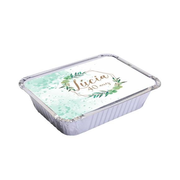 Adesivo Para Marmitinha Floral