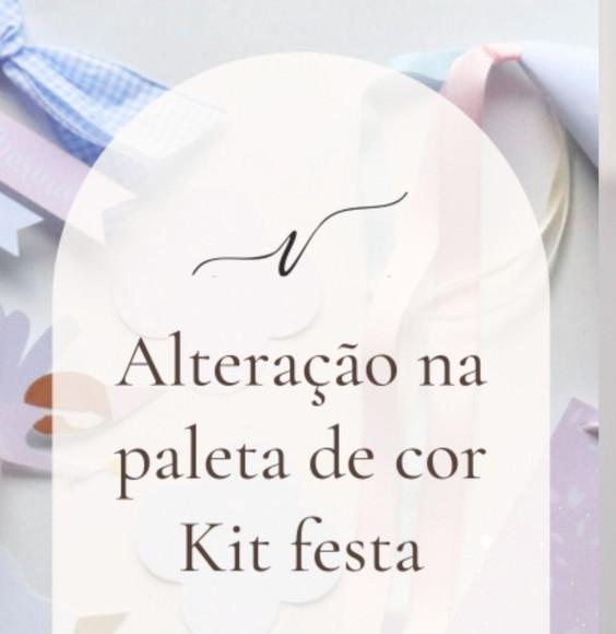 Alteração na Paleta de Cor Kit Festa