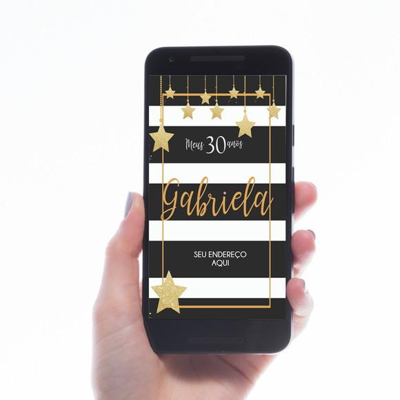 CONVITE DIGITAL 30 ANOS ESTRELAS