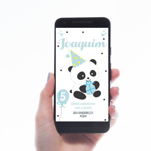 CONVITE DIGITAL PANDA