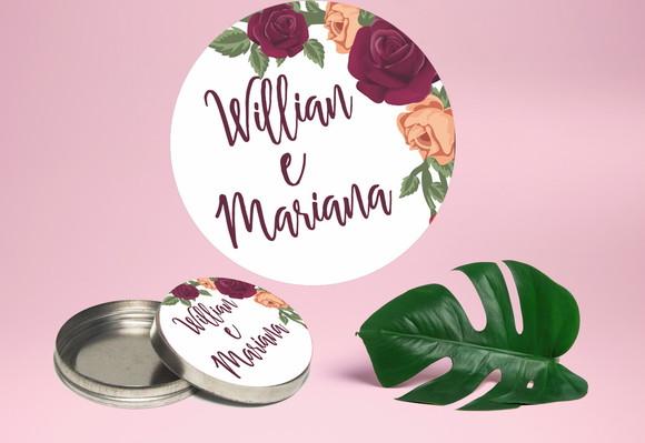 kit personalizado adesivo com monograma casal