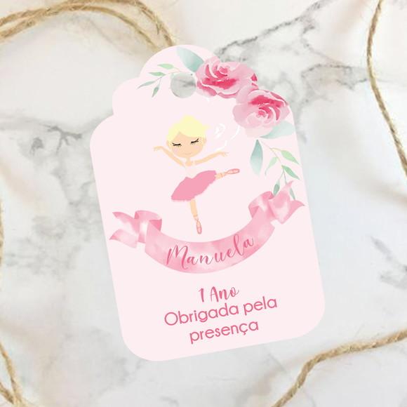 Tag de agradecimento Bailarina