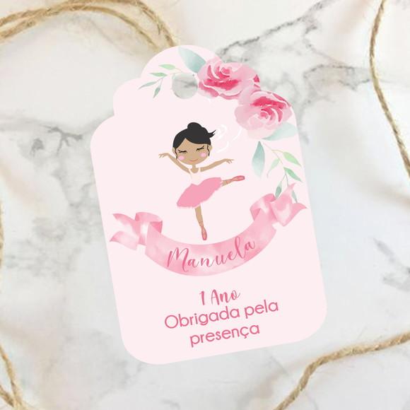 Tag de agradecimento Bailarina