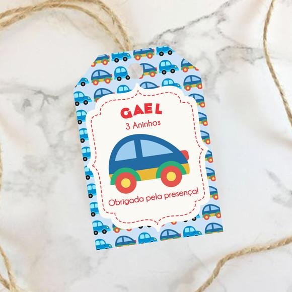 Tag de agradecimento Carrinho
