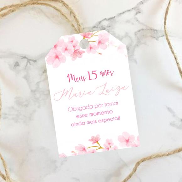 Tag de agradecimento Cerejeira