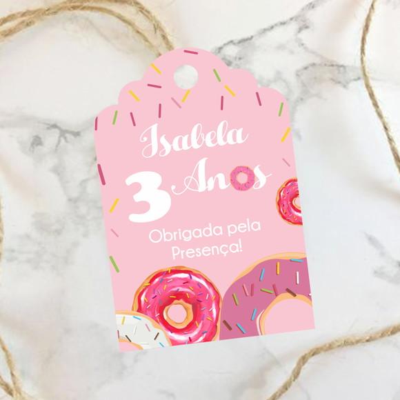 Tag de agradecimento Donuts