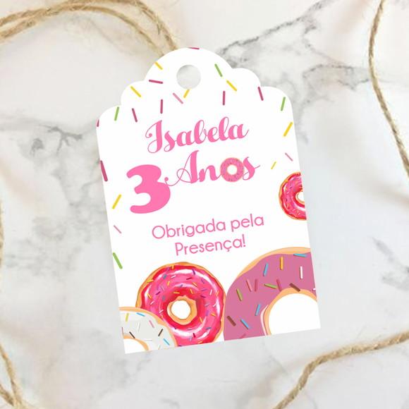 Tag de agradecimento Donuts