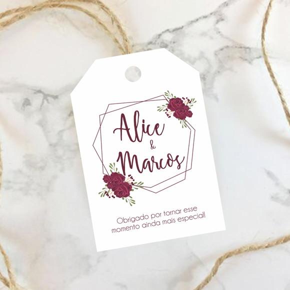 Tag De Agradecimento Para Casamento