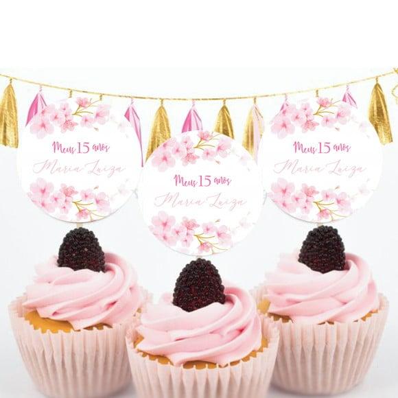 Topper para doces Cerejeira