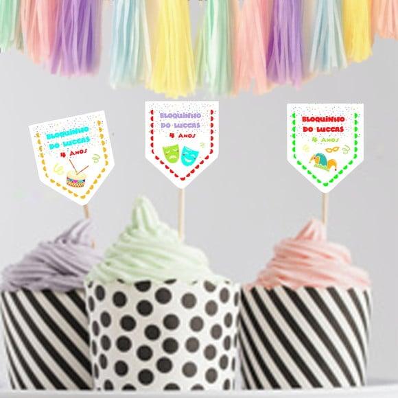 Topper para doces Carnaval