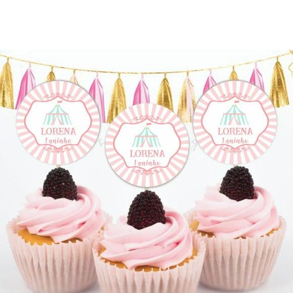 Topper para doces Circo
