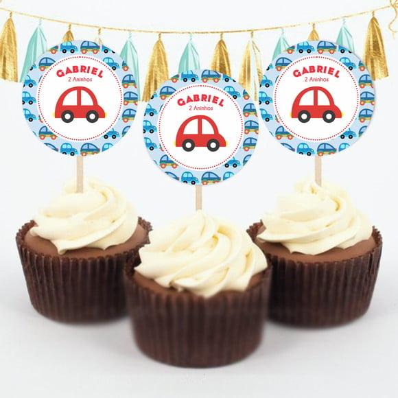 Topper para doces Carrinho
