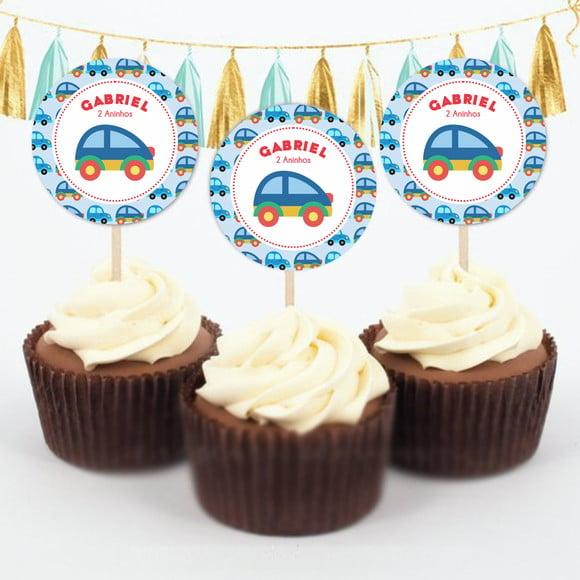 Topper para doces Carrinho