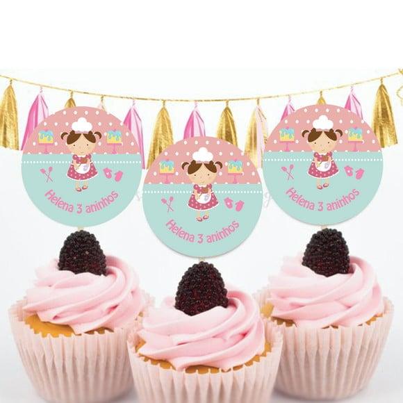 Topper para doces Confeitaria