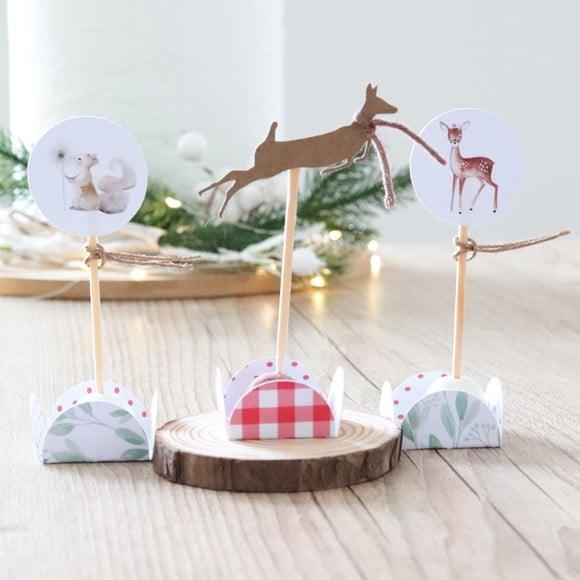 Topper para Doces com Forminha Bosque Encantado Woodland