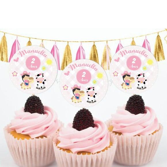Topper para doces Fazendinha
