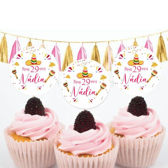 Topper para doces Festa Mexicana