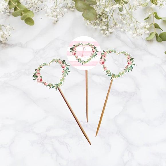 Topper para doces Floral