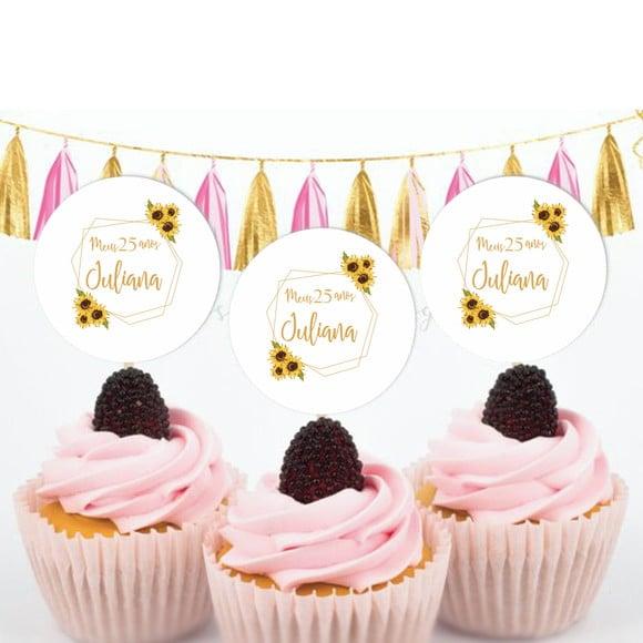 Topper para doces Girassol
