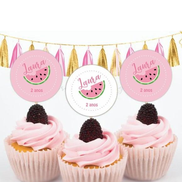 Topper para doces Melancia