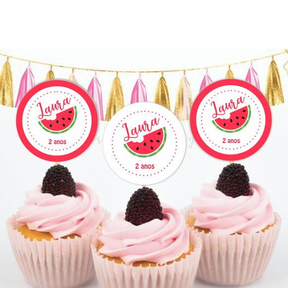 Topper para doces Melancia